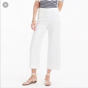 J. Crew Sz4 linen sailor pant with buttons